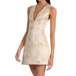 Alice and Olivia Pacey Low V Neck Dress